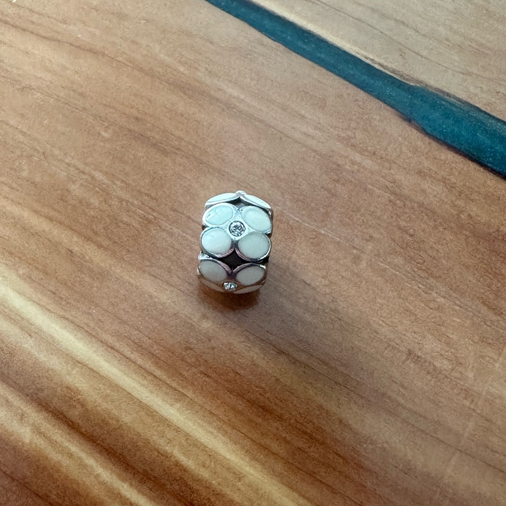 Brighton mini ring of flower bead charm for charm bracelet